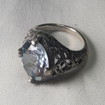 aquamarine and sterling