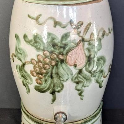 Sale Photo Thumbnail #232: Louisville Pottery John B Taylor Beverage Dispenser in Harvest Pattern