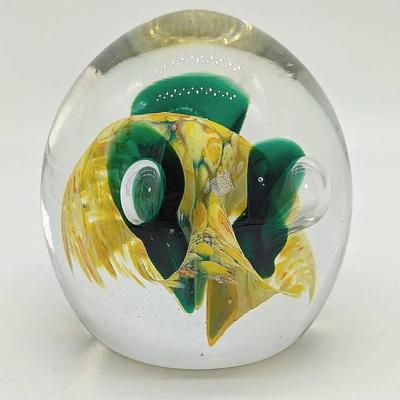 Sale Photo Thumbnail #159: Erikson Calla Lily  Art Glass Paperweight