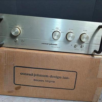 Sale Photo Thumbnail #191: Vintage Conrad-Johnson Premier Three Vacuum Tube Preamplifier