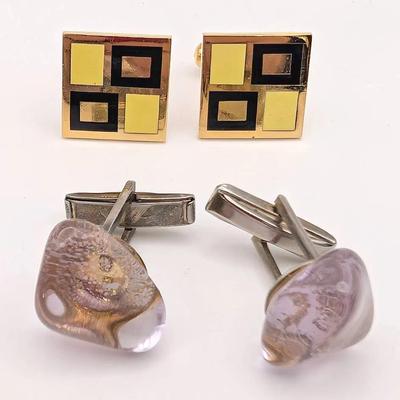 Sale Photo Thumbnail #127: Two Pairs of Vintage Cufflinks