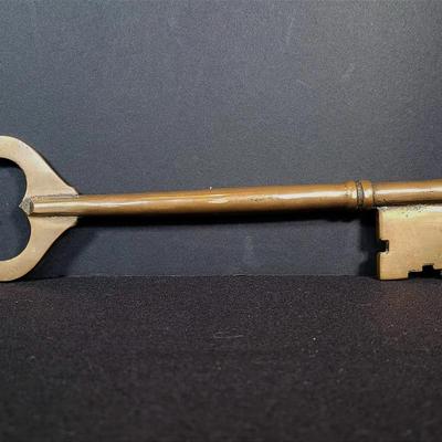 Sale Photo Thumbnail #66: Oversized Brass Skeleton Key