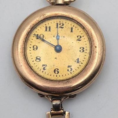 Sale Photo Thumbnail #131: Antique Elgin Gold Filled Ladies Wrist Watch