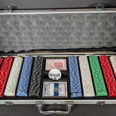 Sale Photo Thumbnail #231: Poker Set | Poker Chips | Cards | Dealer Token
