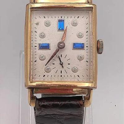 Sale Photo Thumbnail #129: Art Deco Jeweled Men's Wristwatch