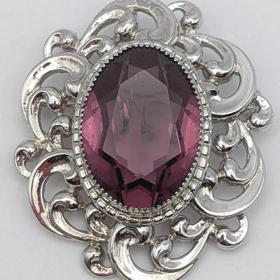 Sale Photo Thumbnail #104: Vintage Danecraft Sterling and Glass Brooch