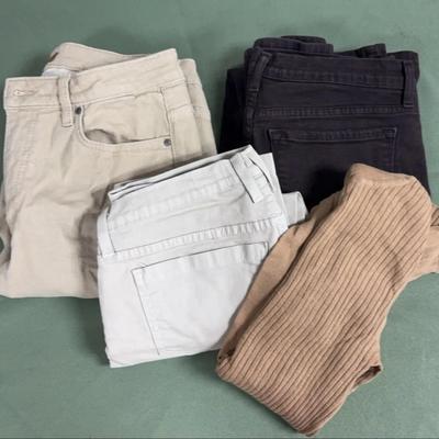 Jeans Size 8, Capris Size 8, And Turtleneck Size XS