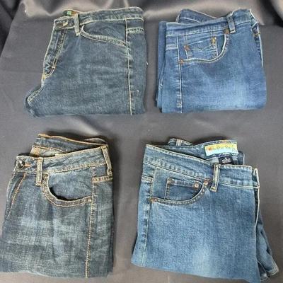 Women's Jeans (4 Pair) Sizes 10 -  Brands: Aura, Jag, Too She She