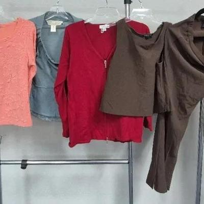 Women's Tank Set & Blouses Assortment Sizes Medium By Boston Proper Karen Kane Susan Graver and More