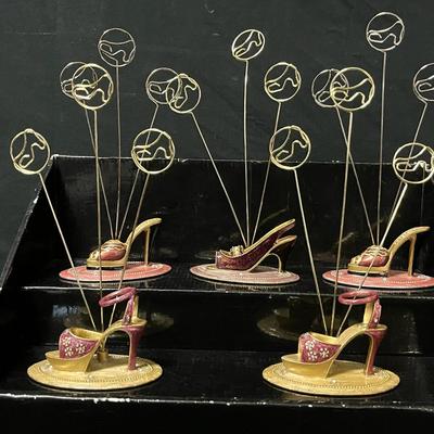 Whimsical Stiletto Photo & Trinket Holders (Set of 5)