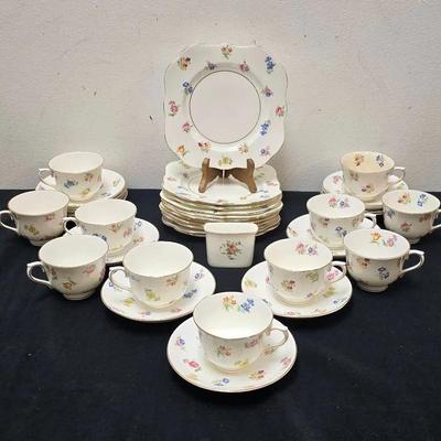 Vintage English Bone China Tea & Dessert Assortment – Vale, M & R & Minton Marlow