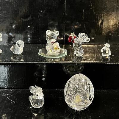 Tiny Crystal Collectibles from Swarovski & Waterford (8 Pieces)