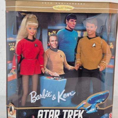 Vintage 1996 Mattel Barbie & Ken Star Trek 30th Anniversary Gift Set #15006 - New in Box