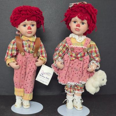 Duck House Heirloom Dolls Limited Edition Codey & Candy - 16" Tall