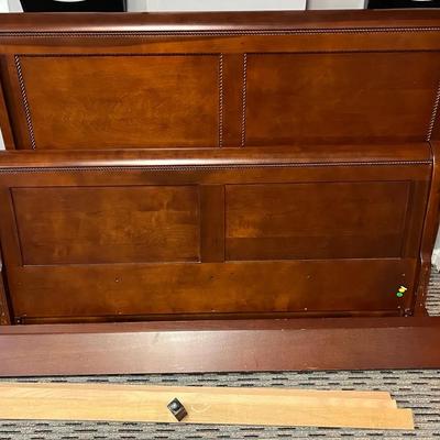 Queen Sleigh Bed Frame With Headboard And Footboard 