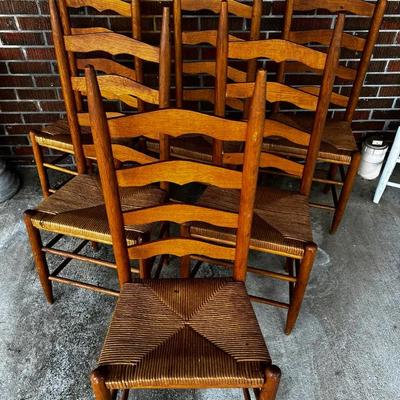 Ladder Back Chairs Set Of 6