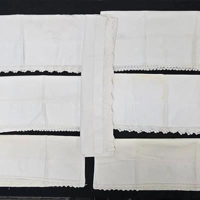 Mystery Collection: Embroided Pillowcases, Fancy Handkerchiefs(29), Tablecloths, Napkins, Placemats