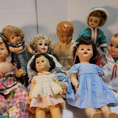 8 Vintage and Antique Dolls