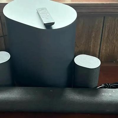 Onn Surround Sound System with Sound Bar, Subwoofer, and Speakers