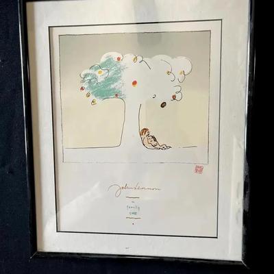 John Lennon “Family Tree” Art Print, Framed