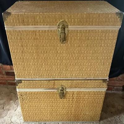 Rattan Storage Chests (Set of Two)