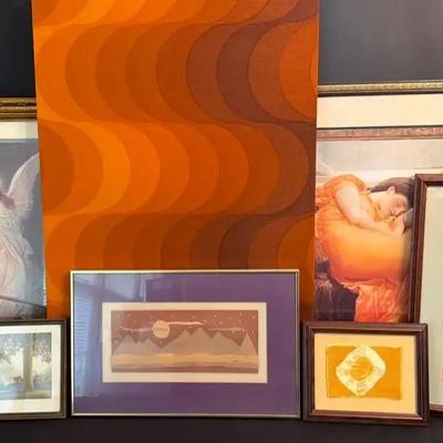 Modern and Renaissance Style Framed Art Collection