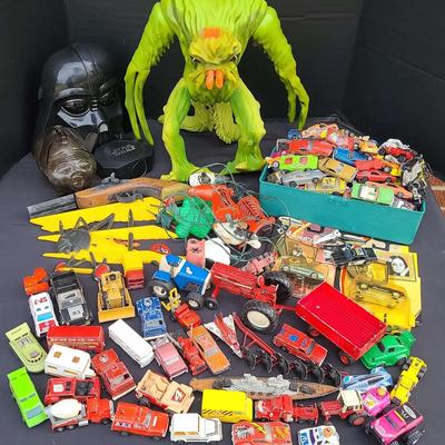 Vintage & Retro Boys’ Toy Collection with Matchbox Cars & Character Figures