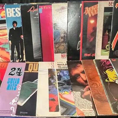 Vinyl Record Collection Featuring ZZ Top, Buckingham Nicks & Classic Rock