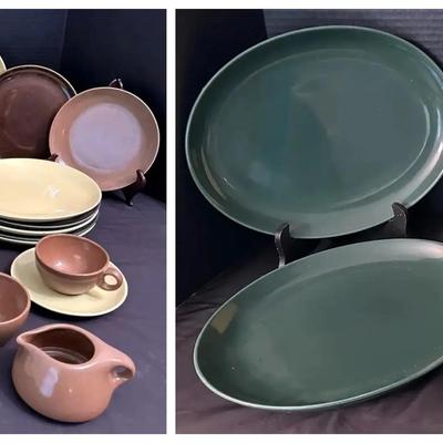 Vintage Russell Wright Iroquois China, featuring Avocado Green Platter