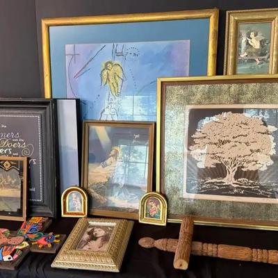 Religious and Motivational Framed Prints and Artwork Collection