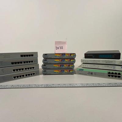 Ethernet Switches, Hubs, Micro Repeaters LOT OF 12