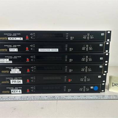 Evertz microsystems 8025 digital keyer lot of 6