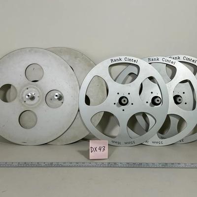 Rank cintel 35mm aluminum half split reels lot of 5