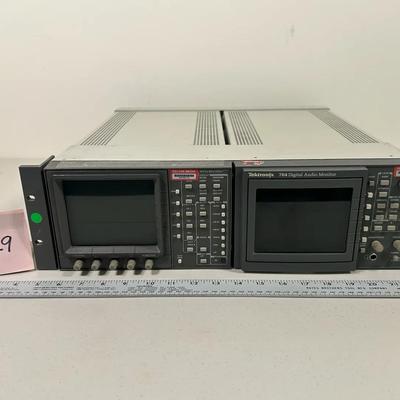 Tektronix WFM 601M Serial Component Monitor and Tektronix 764 Digital Audio Monitor
