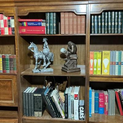 Vintage Books And Statues