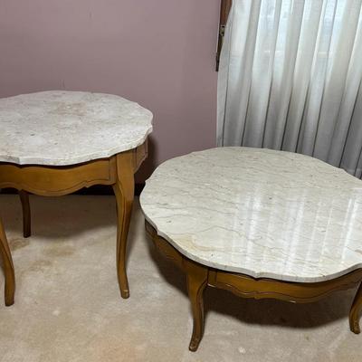 Vintage Marble-Top Tables