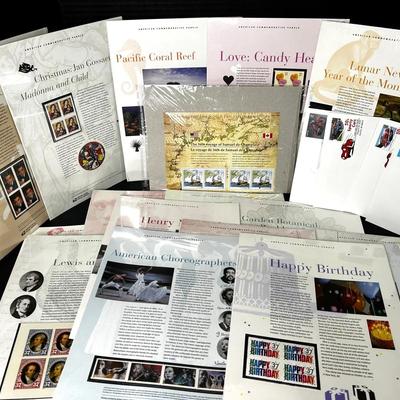 USPS American Commemorative Panels – Assorted Stamp Issues - Lot 10