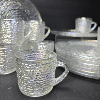 Anchor Hocking Soreno Iridescent Snack & Plate Cup Set (8)