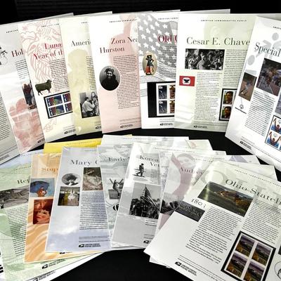 USPS American Commemorative Panels – Assorted Stamp Issues - Lot 9