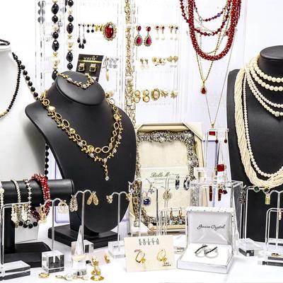 Gold Tone, Faux Pearl & Rhinestone Costume Jewelry