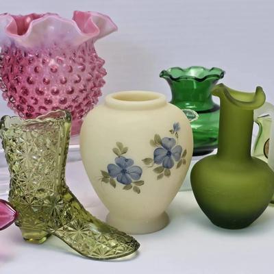 Vintage Fenton & Art Glass Vases & Decor