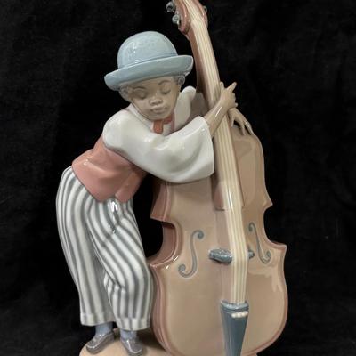 Lladro Black Legacy "Jazz Bass" Figurine 5834 - 10.5"h