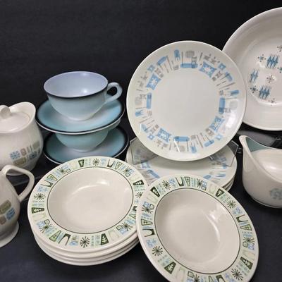Mid-Century Atomic Dinnerware: Taylor Smith Taylor, Hazel Atlas, Mount Clemens, Canonburg, Royal