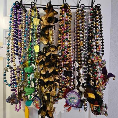 This is a small portion of the Mardi Gras beads available.