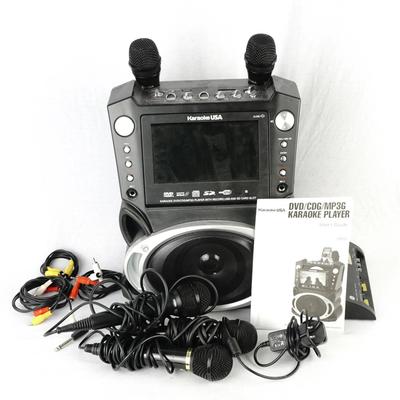 Karaoke USA GF829 Machine + 5 Microphones And All Cables