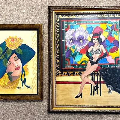 Original Acrylic On Canvas Framed Art