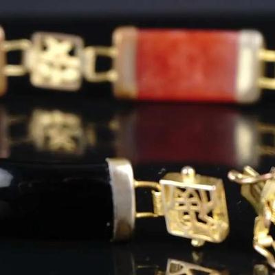 Jadeite FAS Multicolored Vintage 8" Bracelet