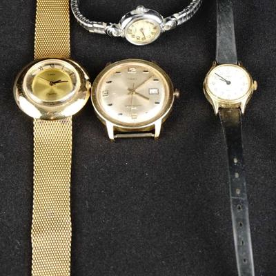 Timex Vintage 1970s Mixed Watch Collection - Set of 4