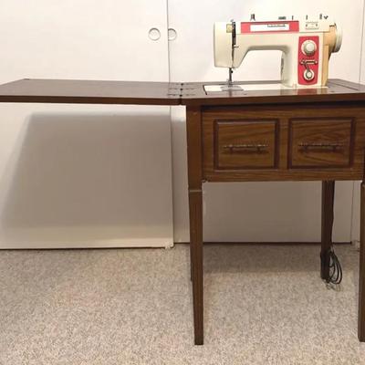 Brother Mademoiselle 320 Sewing Machine + Wooden Sewing Machine Cabinet