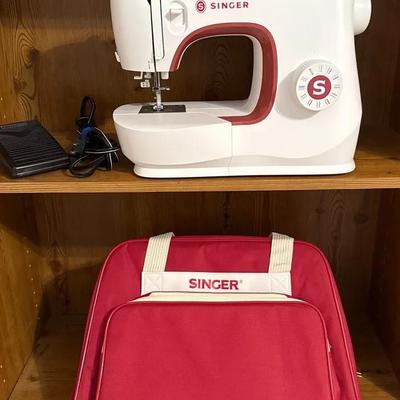 Singer Sewing Machine And Brand New Carrying Case